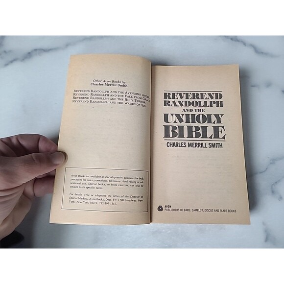 Reverend Randollph And The Unholy Bible By Charles Merrill Smith Paperback - Picture 3 of 10